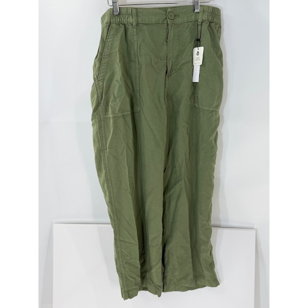 Sanctuary Wanderer Straight Leg Pants XL Olive Green Utility Cargo XP9241E1 NEW
